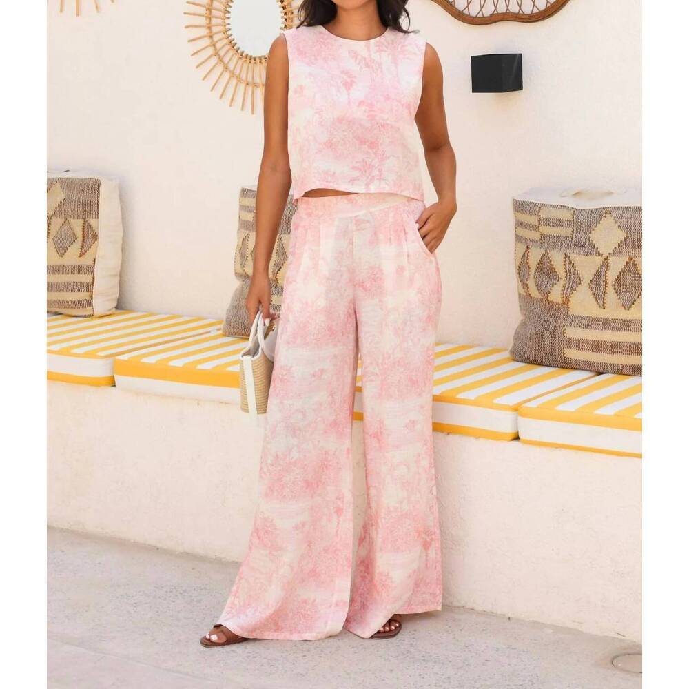NEW MILIO MILANO island back tie top in blush